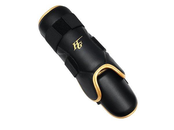 HI-GOLD Premium Batter Shin Guard - Black/Gold