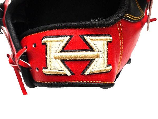 HI-GOLD Japan Steerhide 11.5 inch Infielder Glove - Black/Red