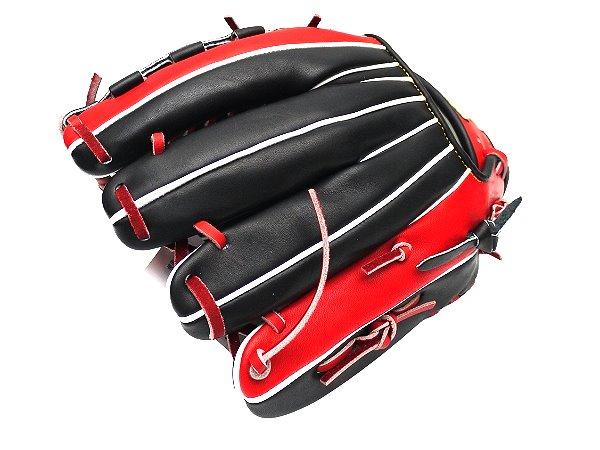 HI-GOLD Japan Steerhide 11.5 inch Infielder Glove - Black/Red