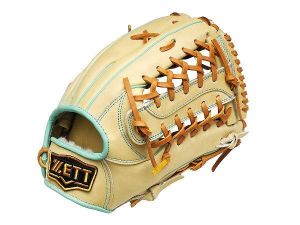ZETT Pro Model Elite 12.5 inch Outfielder Glove - Beige/Skyblue ZETT Pro Model Elite 12.5 inch Outfielder Glove - Beige/Skyblue