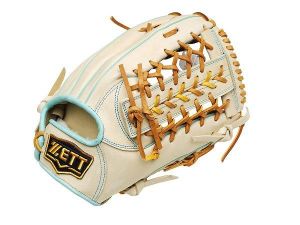 ZETT Pro Model Elite 12.75 inch Outfielder Glove - Beige/Skyblue ZETT Pro Model Elite 12.75 inch Outfielder Glove - Beige/Skyblue