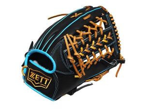 ZETT Pro Model Elite 12.75 inch Outfielder Glove - Black/Skyblue ZETT Pro Model Elite 12.75 inch Outfielder Glove - Black/Skyblue