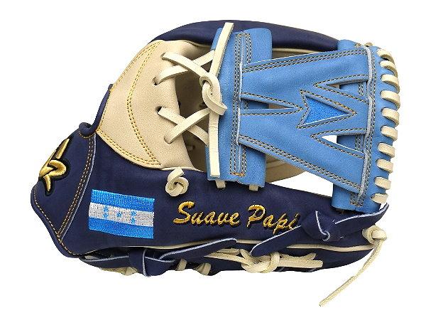 WOODZ 11.75 inch Selected US Steerhide Custom Glove for Mr. Gonzalez